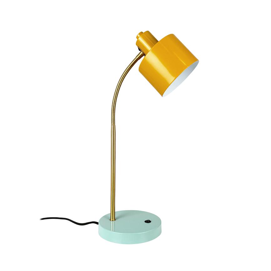 Dyberg Larsen Ocean Flex bordlampe karry/turkis E14