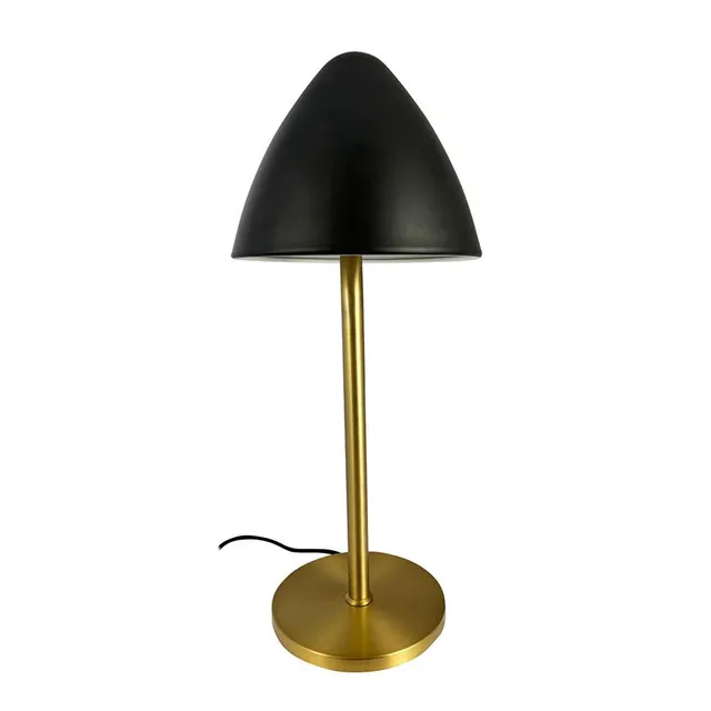 Dyberg Larsen Oulu bordlampe sort messing vippbar