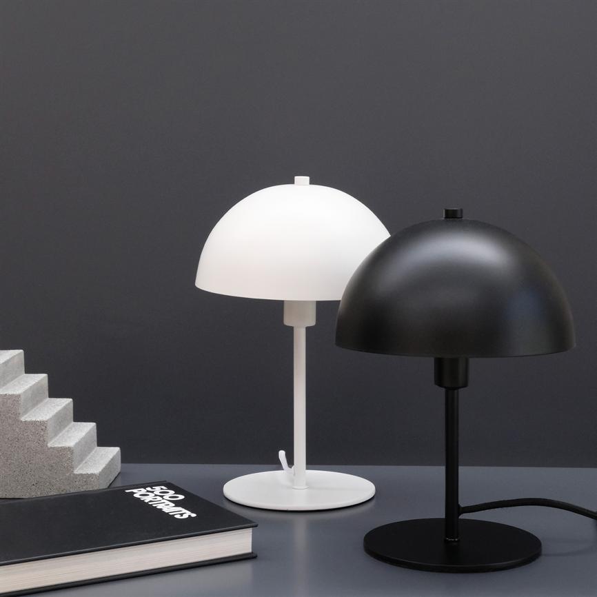 Dyberg Larsen Malmø bordlampe hvit metall