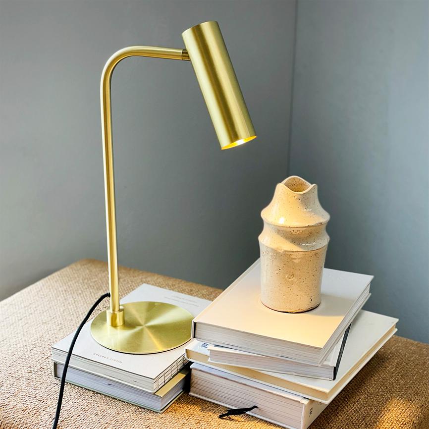 Dyberg Larsen Skagerrak bordlampe messing GU10 50 cm