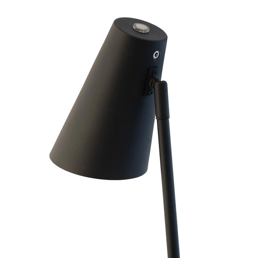 Dyberg Larsen Cale bordlampe sort oppladbar