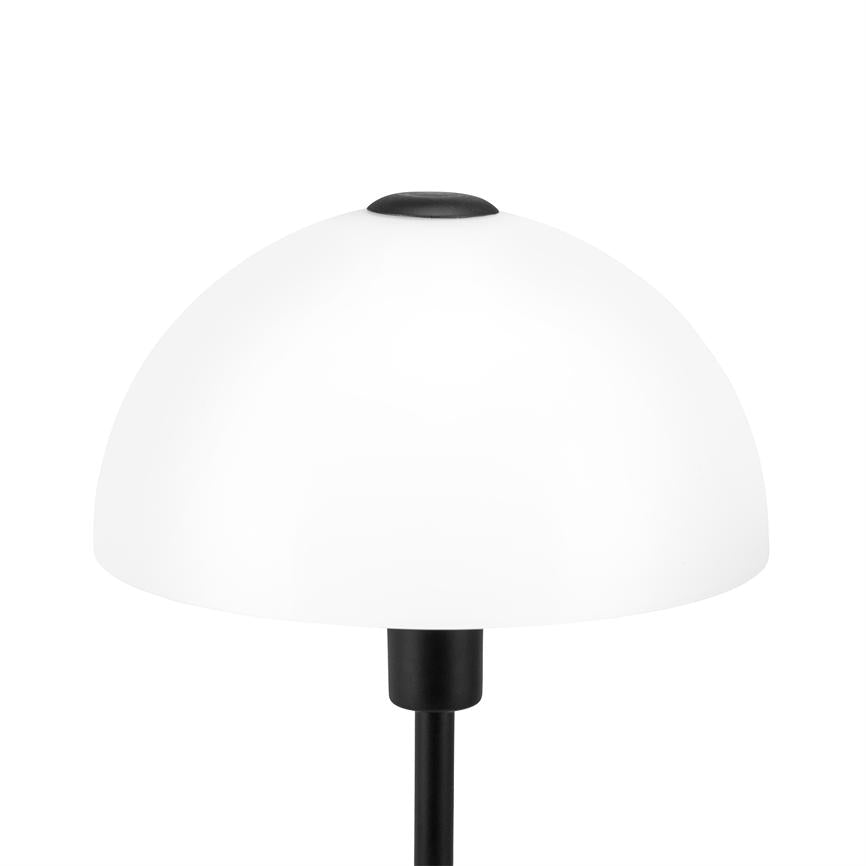 Dyberg Larsen Jazz bordlampe svart opalglass
