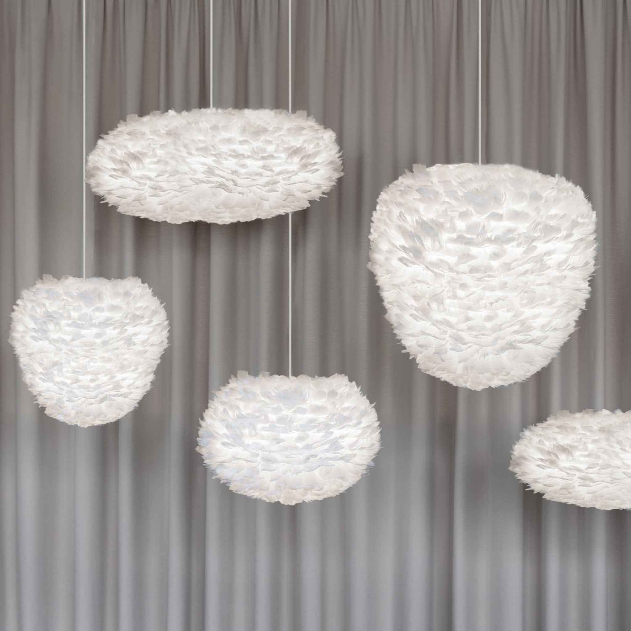 Umage Eos Esther lampskjerm hvit medium oval