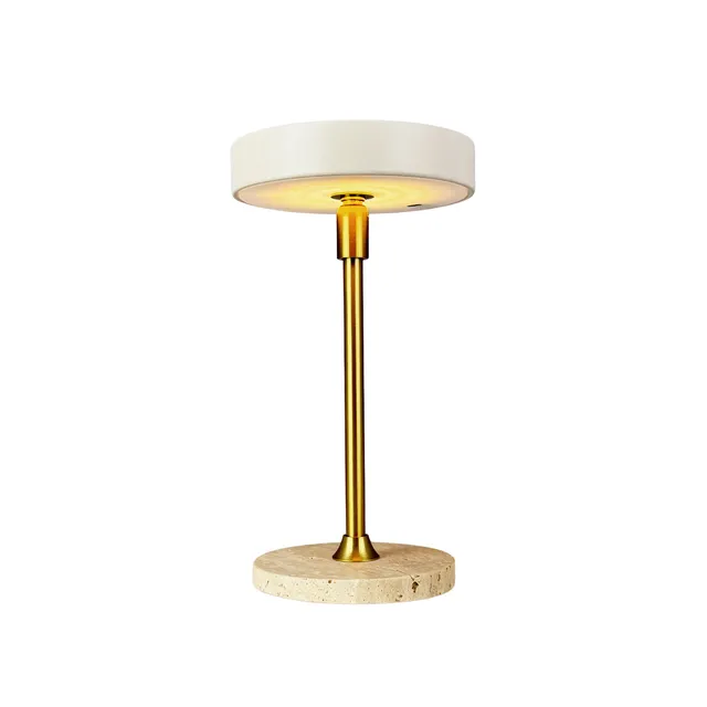 Dyberg Larsen Moonlight Mini bordlampe beige travertin