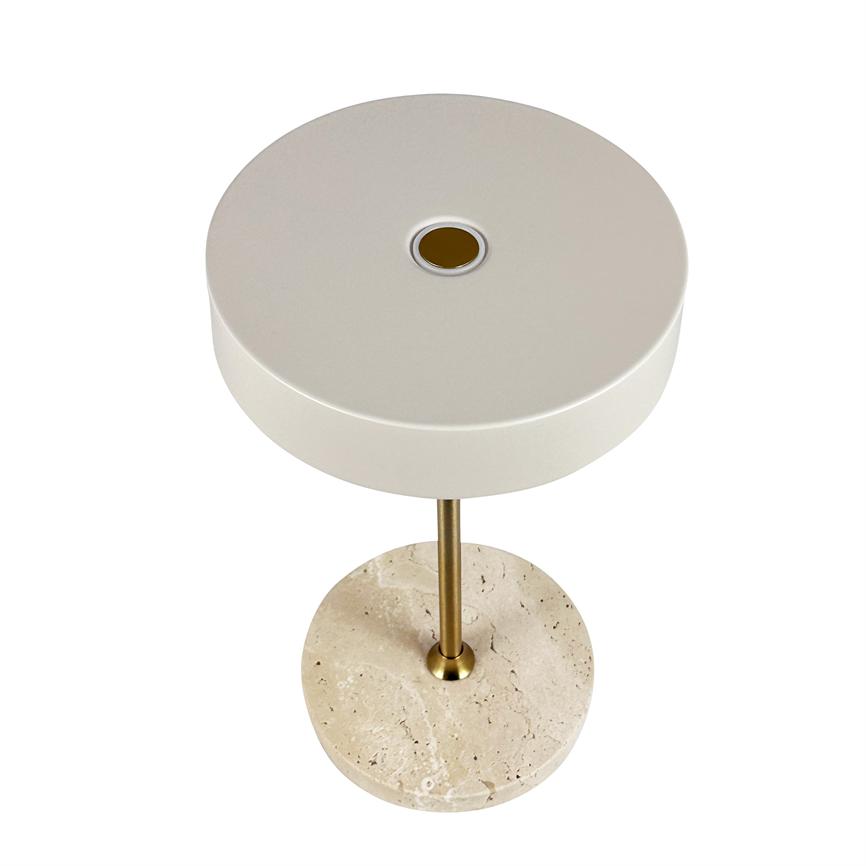 Dyberg Larsen Moonlight bordlampe beige oppladbar