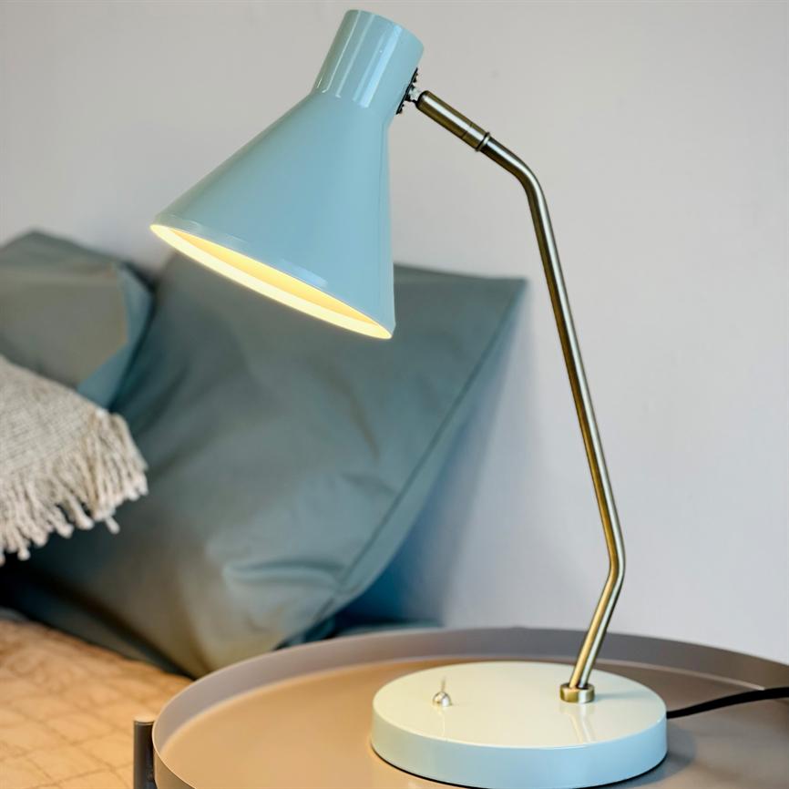 Dyberg Larsen Sleep bordlampe mint farget glass