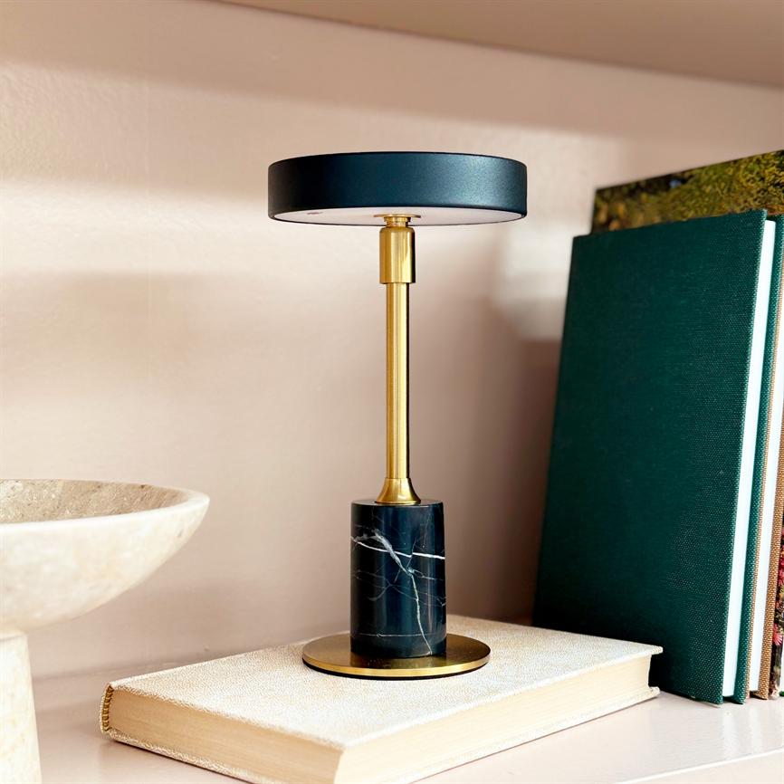 Dyberg Larsen Starlight Mini bordlampe svart marmor