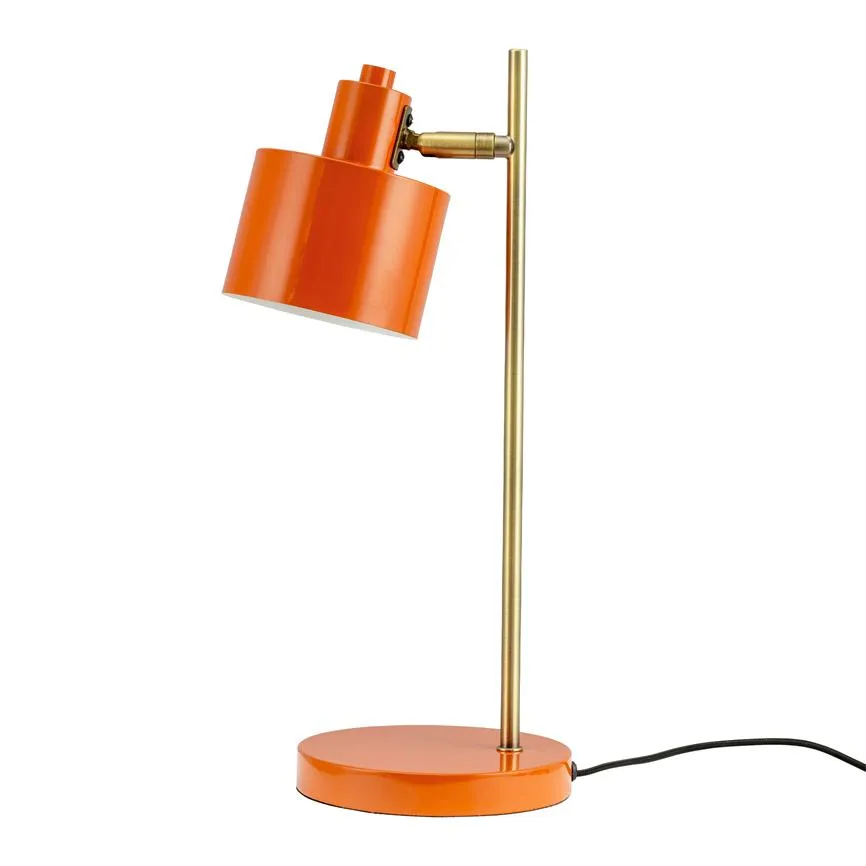 Dyberg Larsen Ocean bordlampe oransje messing E14