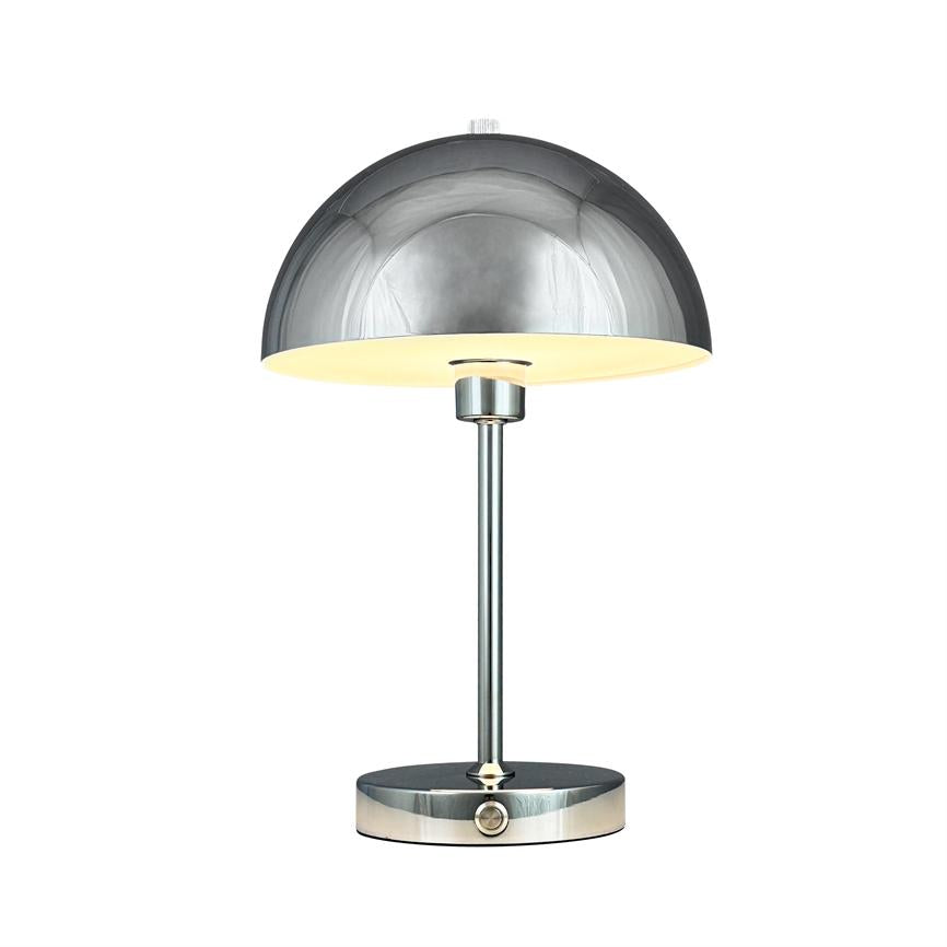 Dyberg Larsen Stockholm V2.0 bordlampe krom oppladbar