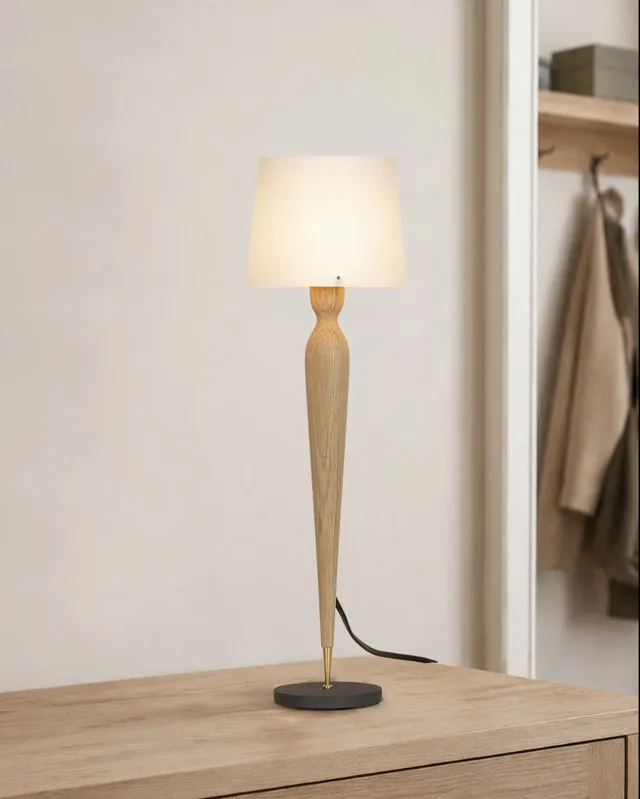 Zlamp Mizz Zippy 727-1311 bordlampe eik morbær