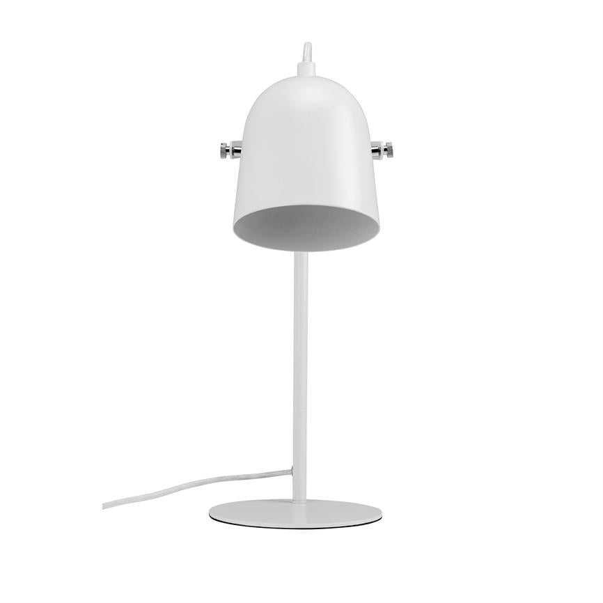 Dyberg Larsen Oslo bordlampe hvit metall