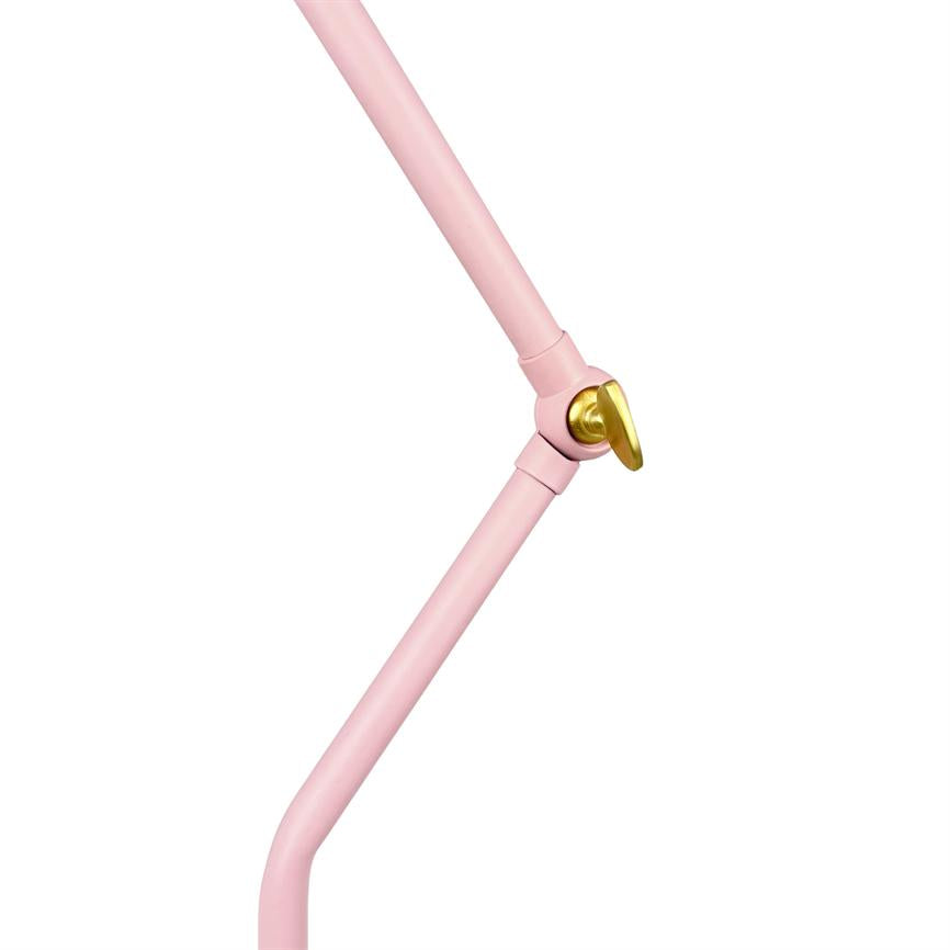 Dyberg Larsen Vela bordlampe rosa justerbar