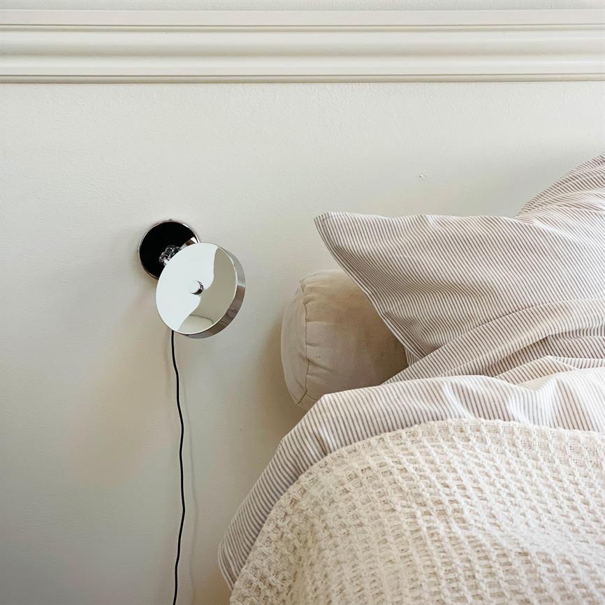 Dyberg Larsen Starlight vegglampe krom leselys touch