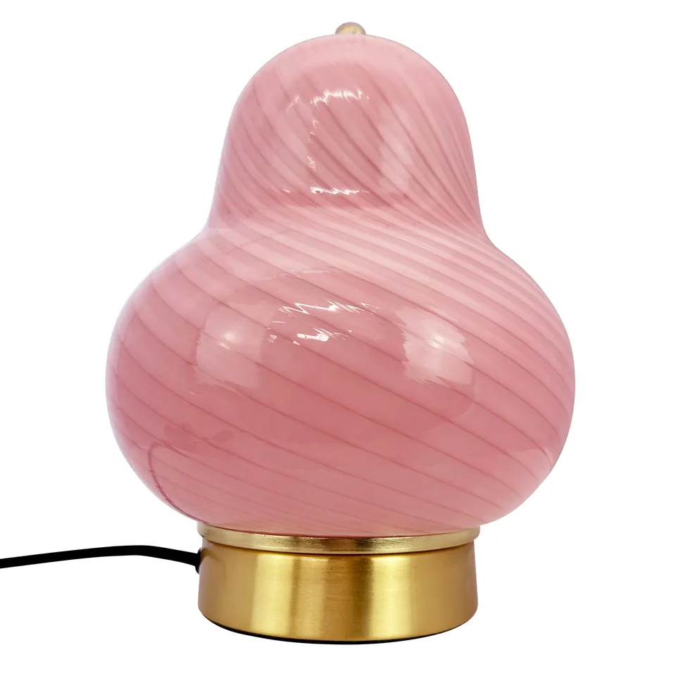 Dyberg Larsen Lucy bordlampe rosa glass