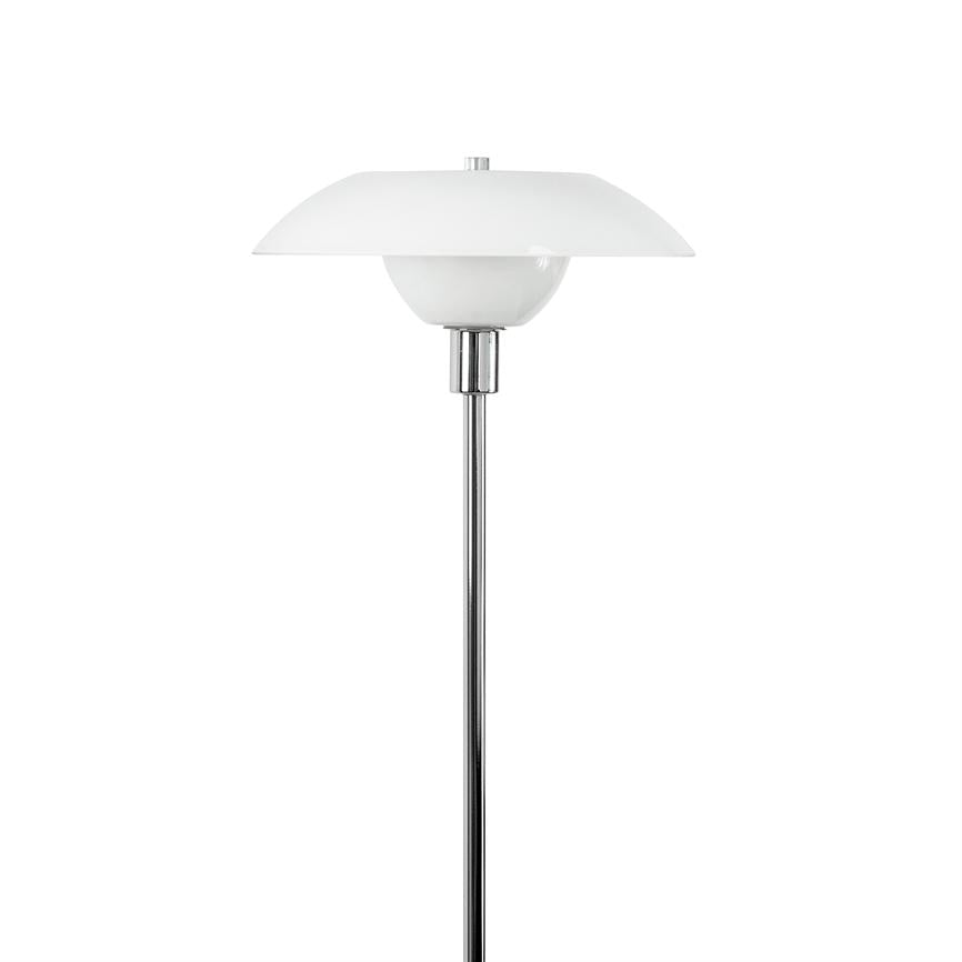 Dyberg Larsen Bergen gulvlampe opal krom 130 cm