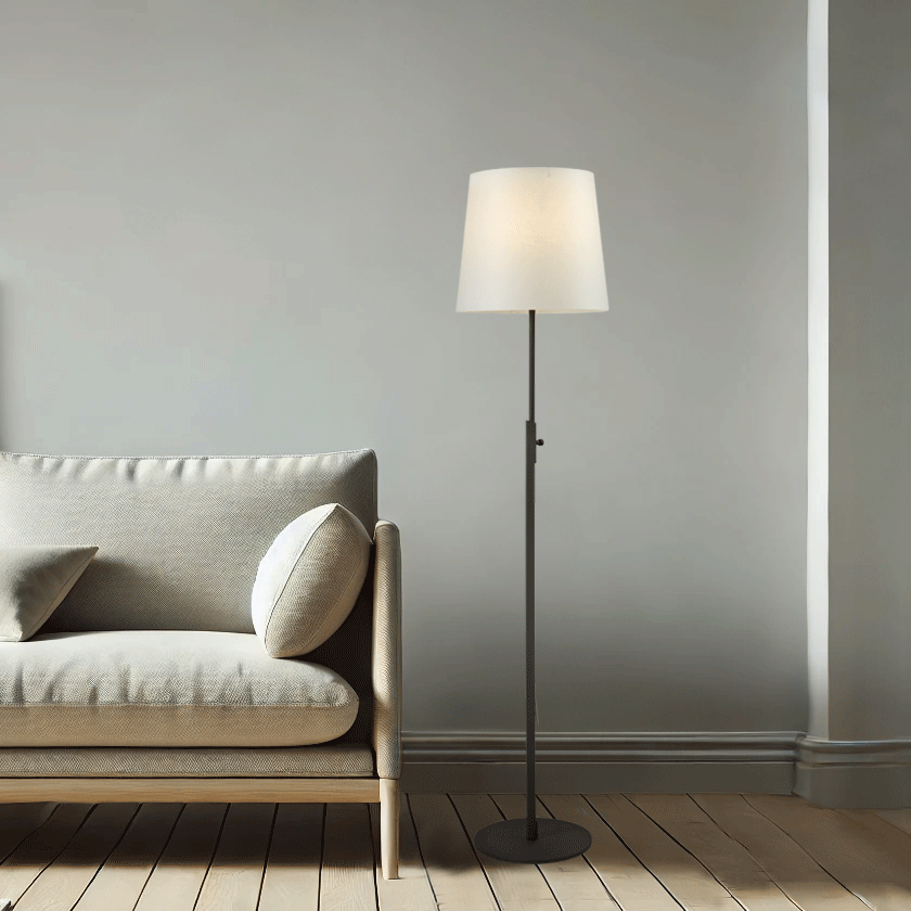Zlamp Vega 140-3024 gulvlampe mørkegrå morbærpapir