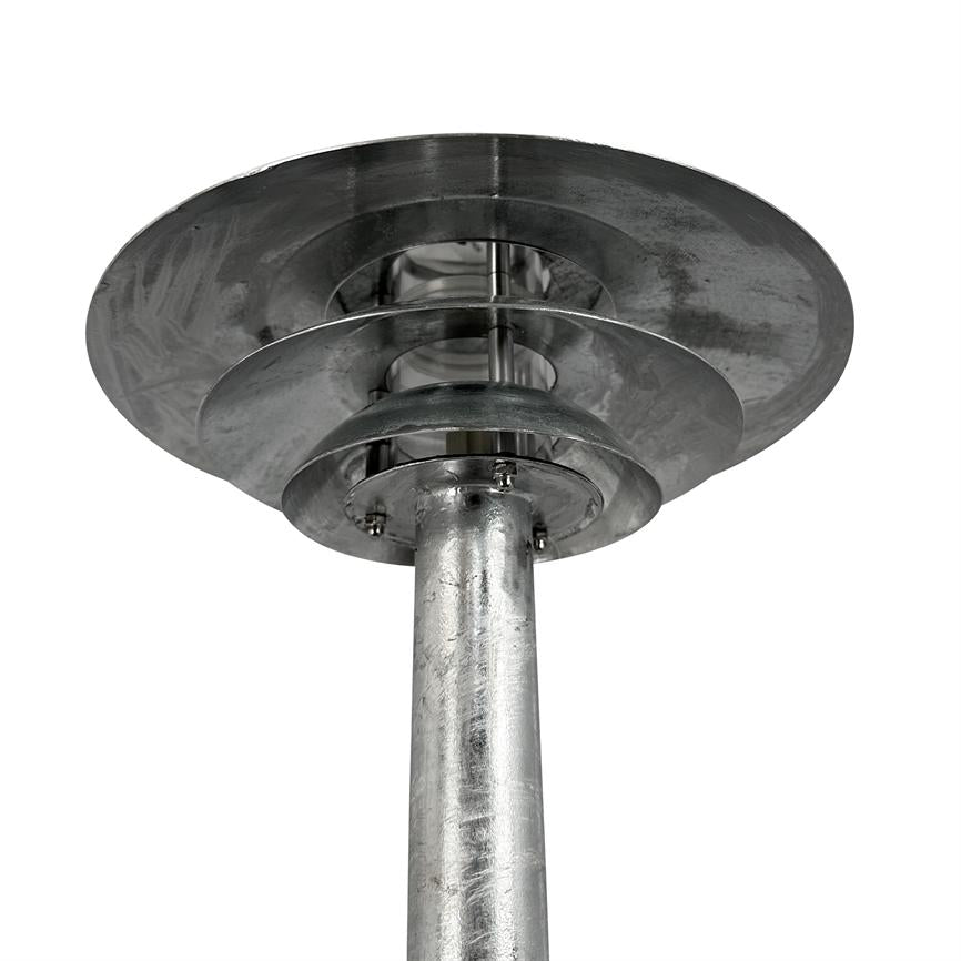 Dyberg Larsen DL25 utelampe galvanisert oppladbar