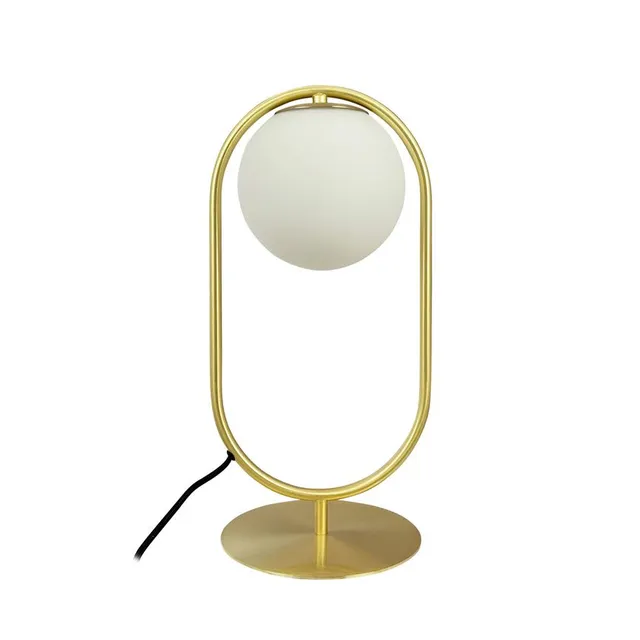 Dyberg Larsen Reims bordlampe messing opal E27
