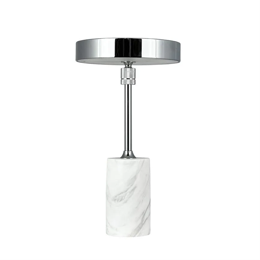 Dyberg Larsen Starlight bordlampe krom marmor LED