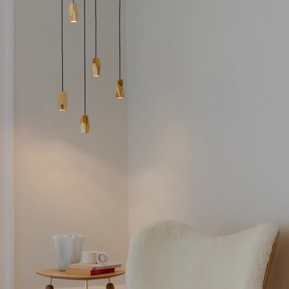 UMAGE Brighter Days pendelskjerm Brass Hexa