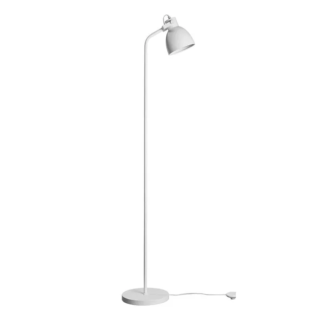 Dyberg Larsen Coast gulvlampe hvit matt metall