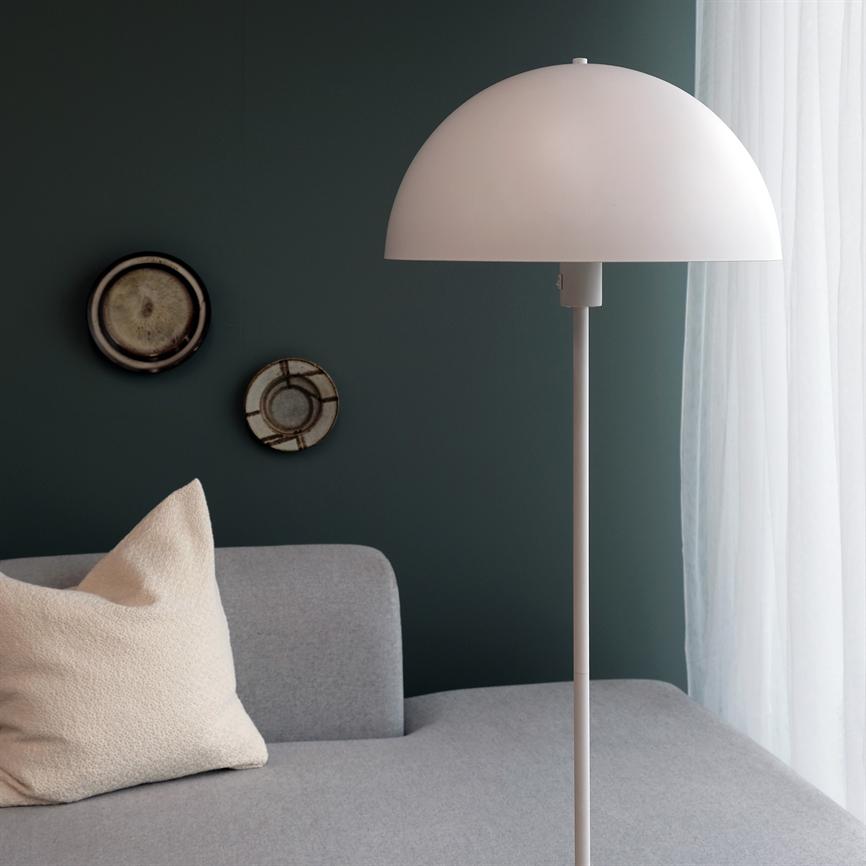 Dyberg Larsen Stockholm gulvlampe hvit metall