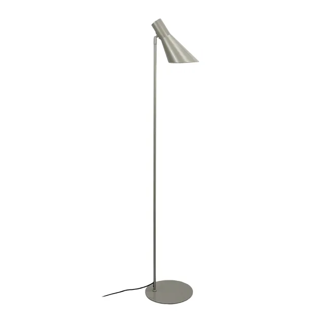 Dyberg Larsen DL12 gulvlampe grå E27 leselampe