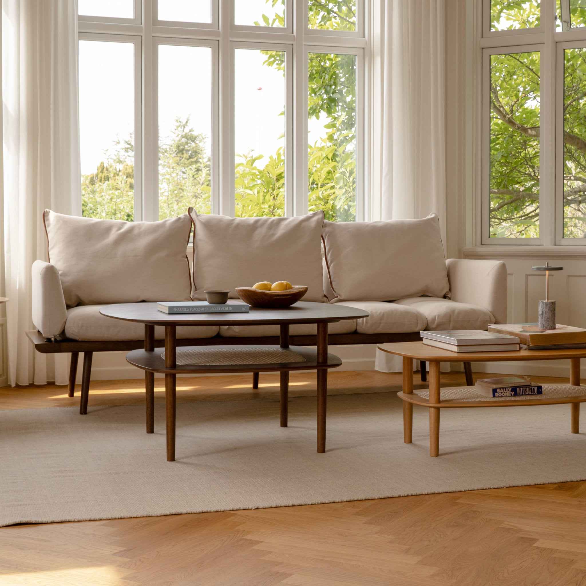 Umage Together Sleek Rectangle salongbord eik low rottinghylle