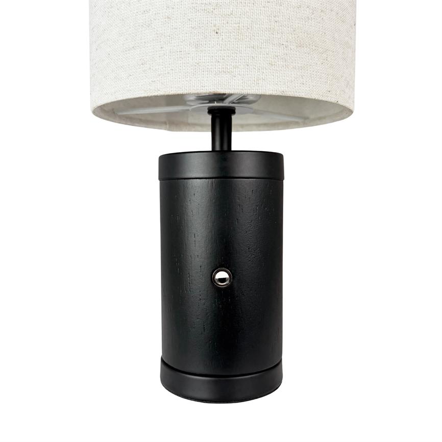 Dyberg Larsen Mellow bordlampe sort natur LED