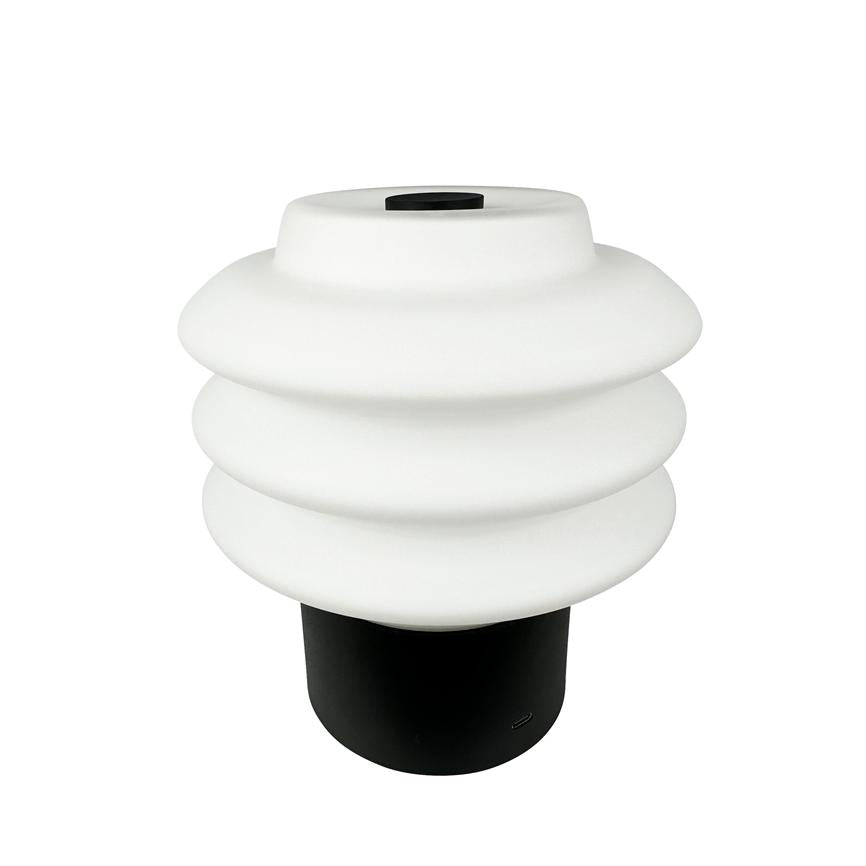 Dyberg Larsen Diva LED bordlampe sort oppladbar