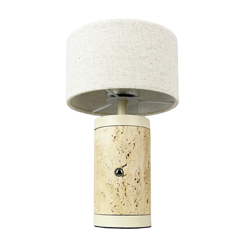 Dyberg Larsen Mellow bordlampe travertin oppladbar