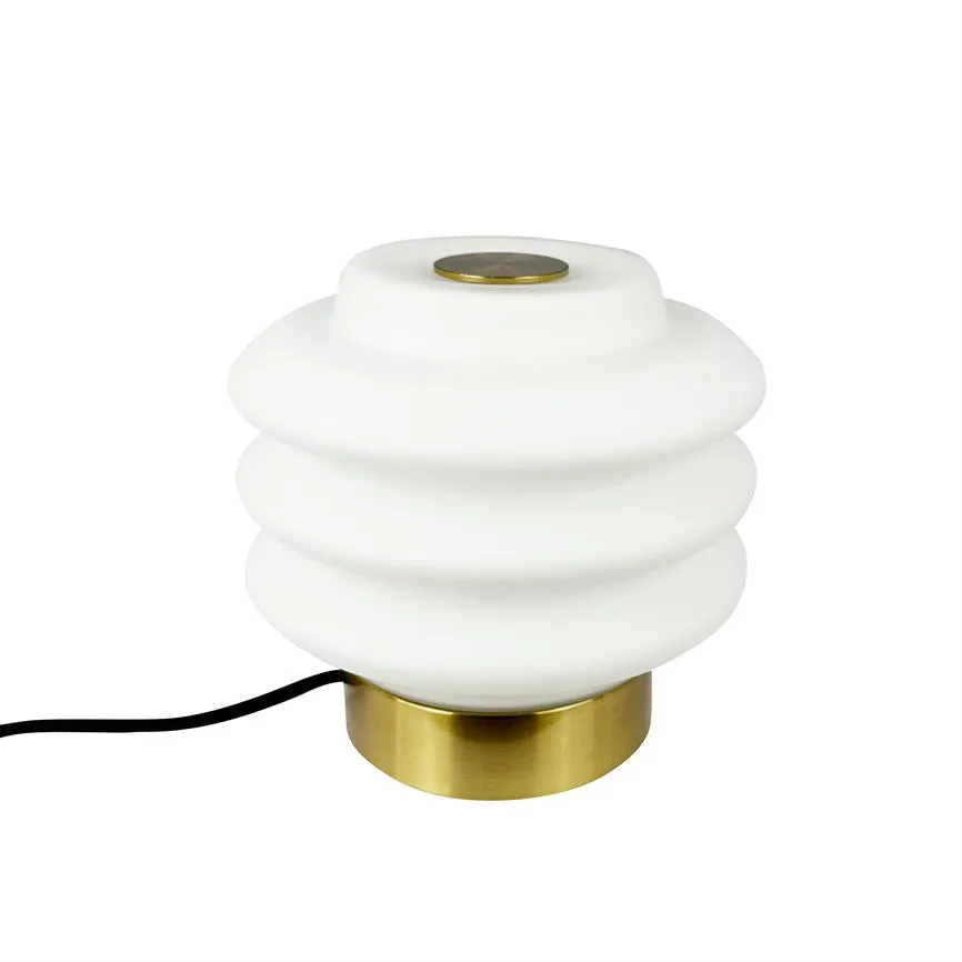 Dyberg Larsen Diva bordlampe opal messing G9 15 cm
