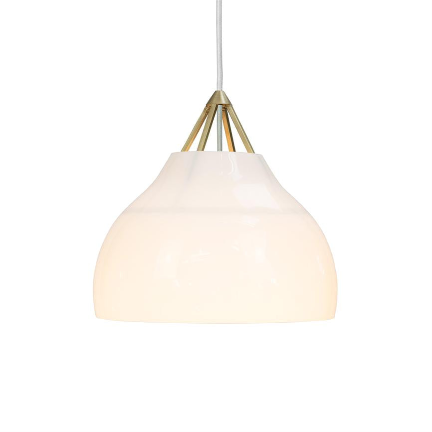 Dyberg Larsen Pyra pendel opal messing 29 cm