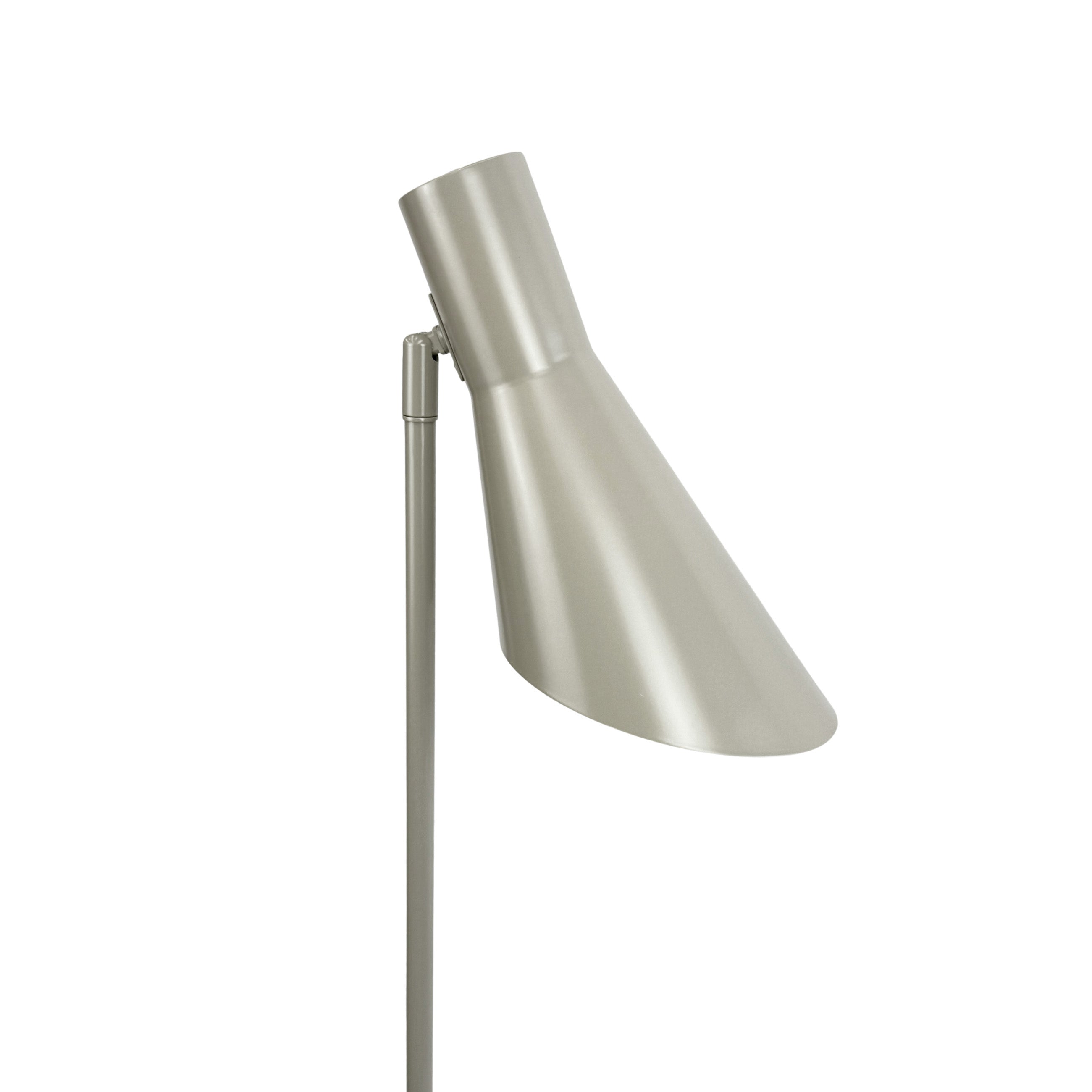 Dyberg Larsen DL12 gulvlampe grå E27 leselampe