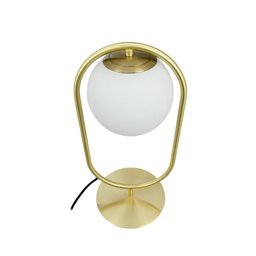 Dyberg Larsen Reims bordlampe messing/opal E27
