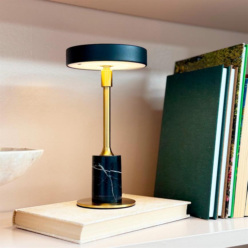 Dyberg Larsen Starlight Mini bordlampe 2pk svart marmor