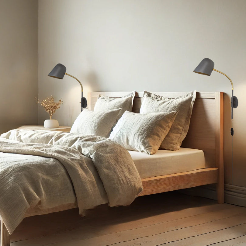 Zlamp Q15 437-15 vegglampe kort rør mørkegrå
