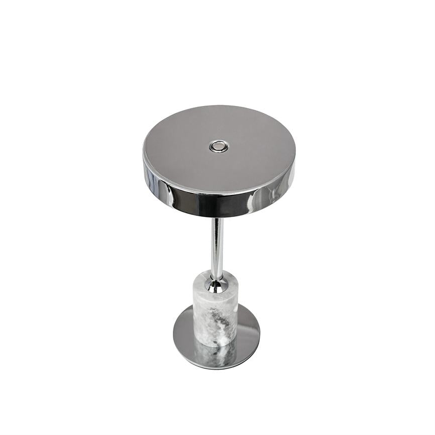 Dyberg Larsen Starlight Mini bordlampe krom oppladbar