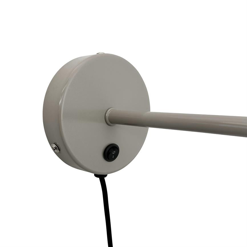 Dyberg Larsen Stoke vegglampe grå sylinder