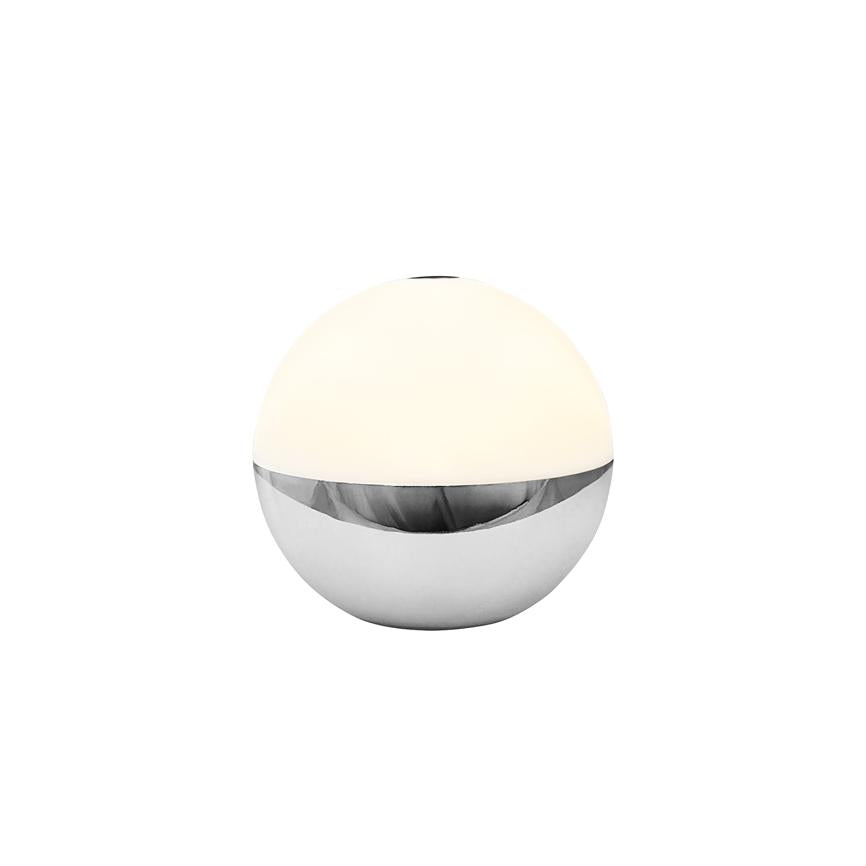 Dyberg Larsen Alba bordlampe krom oppladbar