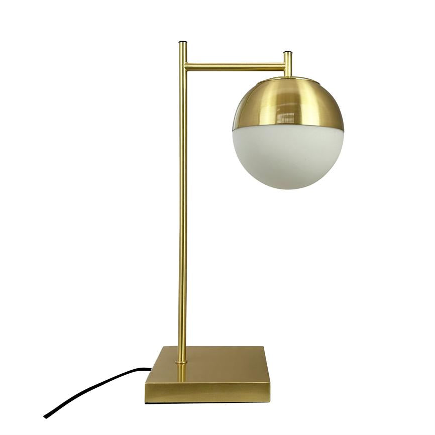 Dyberg Larsen Caen bordlampe messing/opal 45 cm