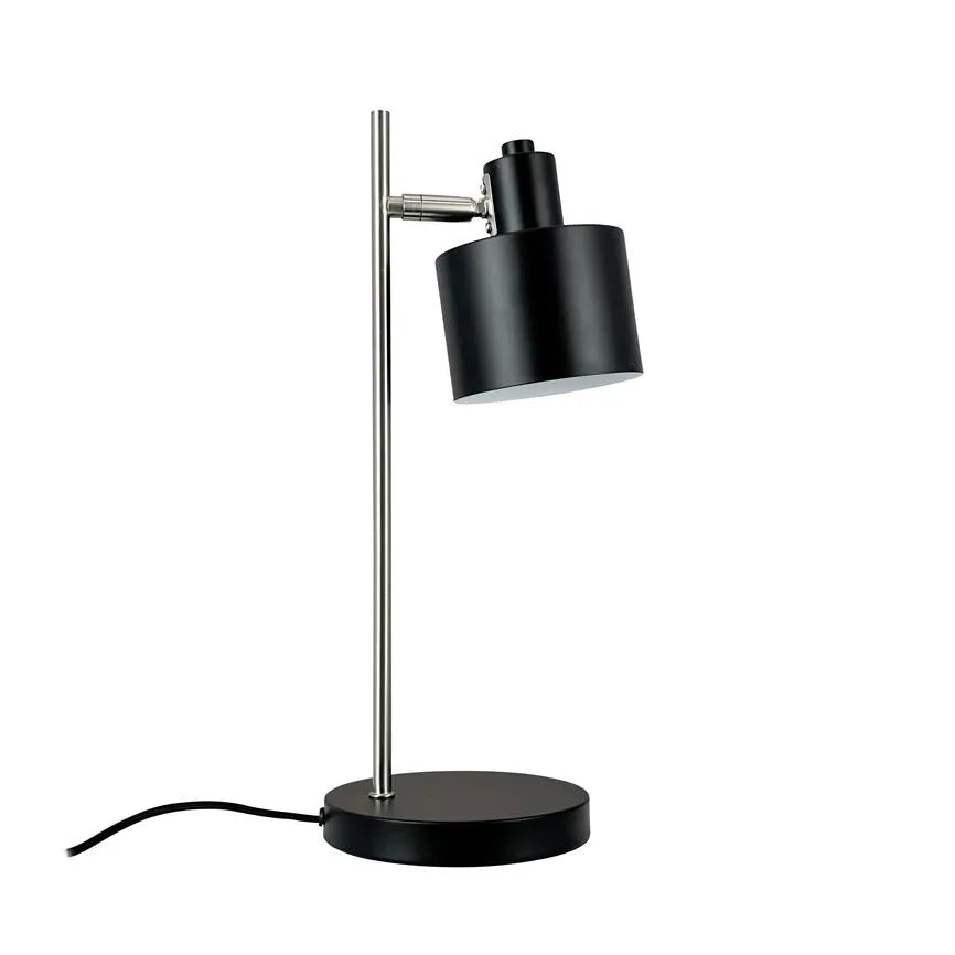 Dyberg Larsen Ocean bordlampe sort stål E14 retro