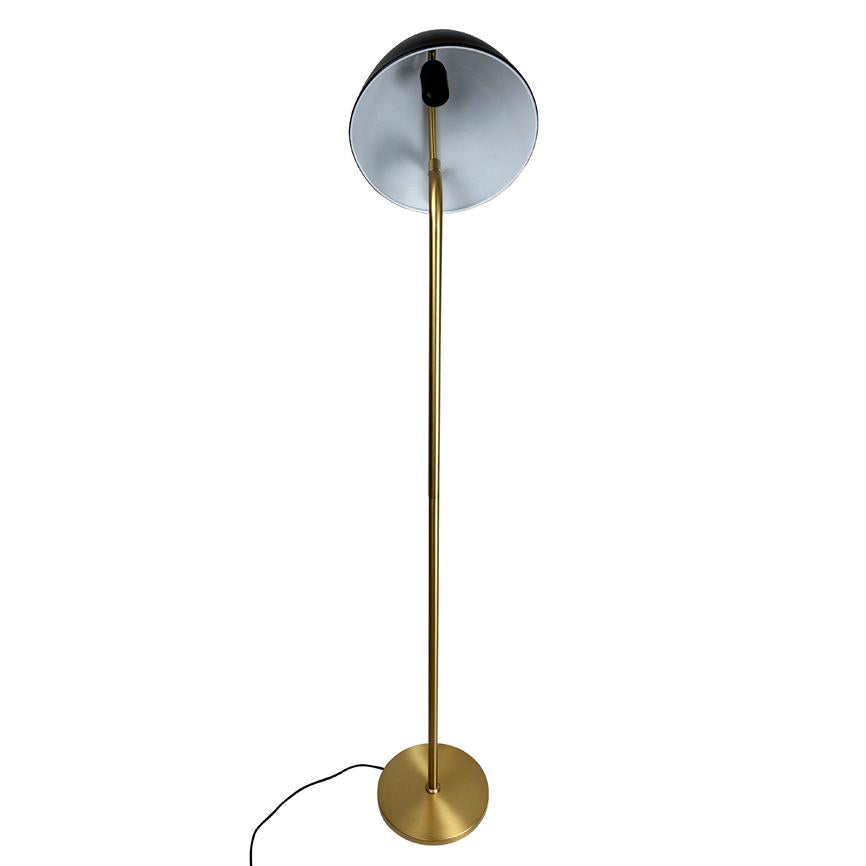 Dyberg Larsen Oulu gulvlampe sort messing