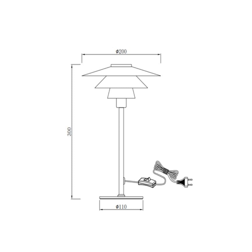 Dyberg Larsen Kay Mini bordlampe svart kompakt