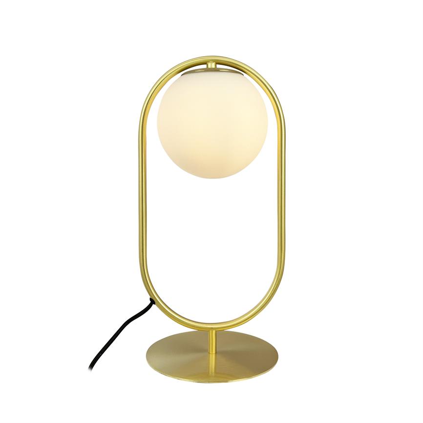 Dyberg Larsen Reims bordlampe messing opal E27