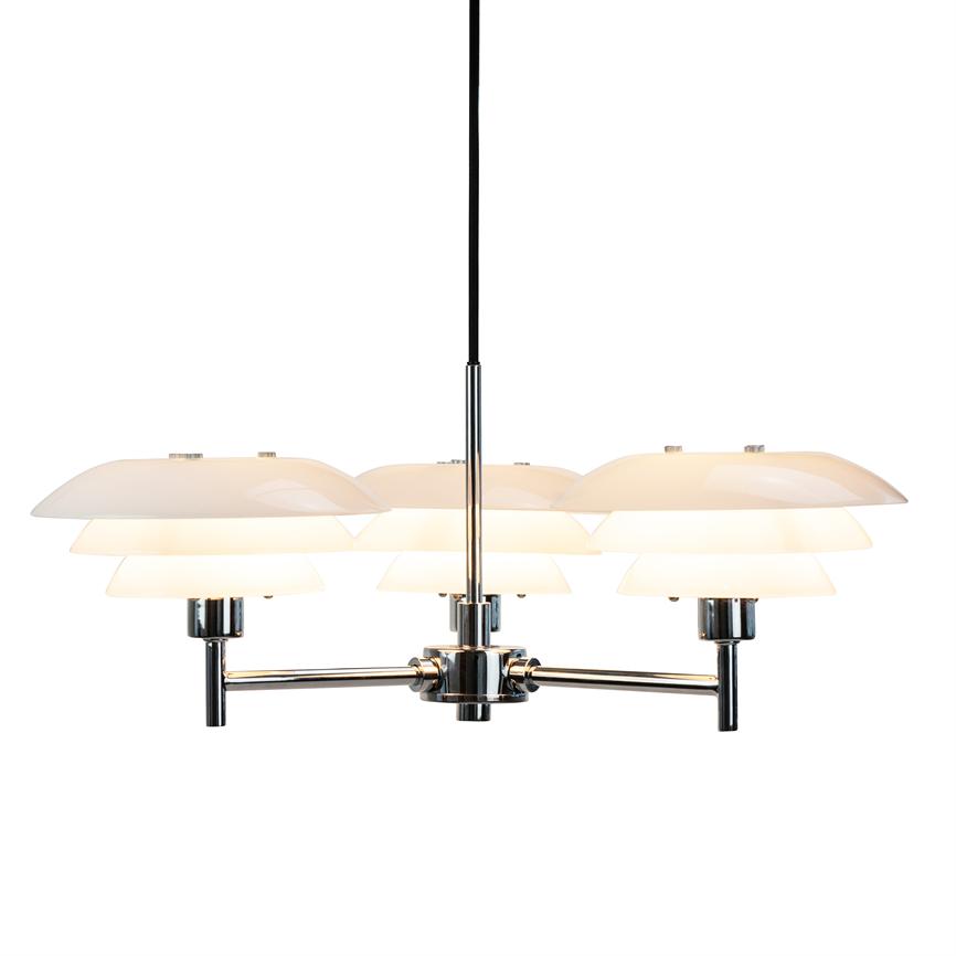 Dyberg Larsen DL20 lysekrone pendel opal 48 cm