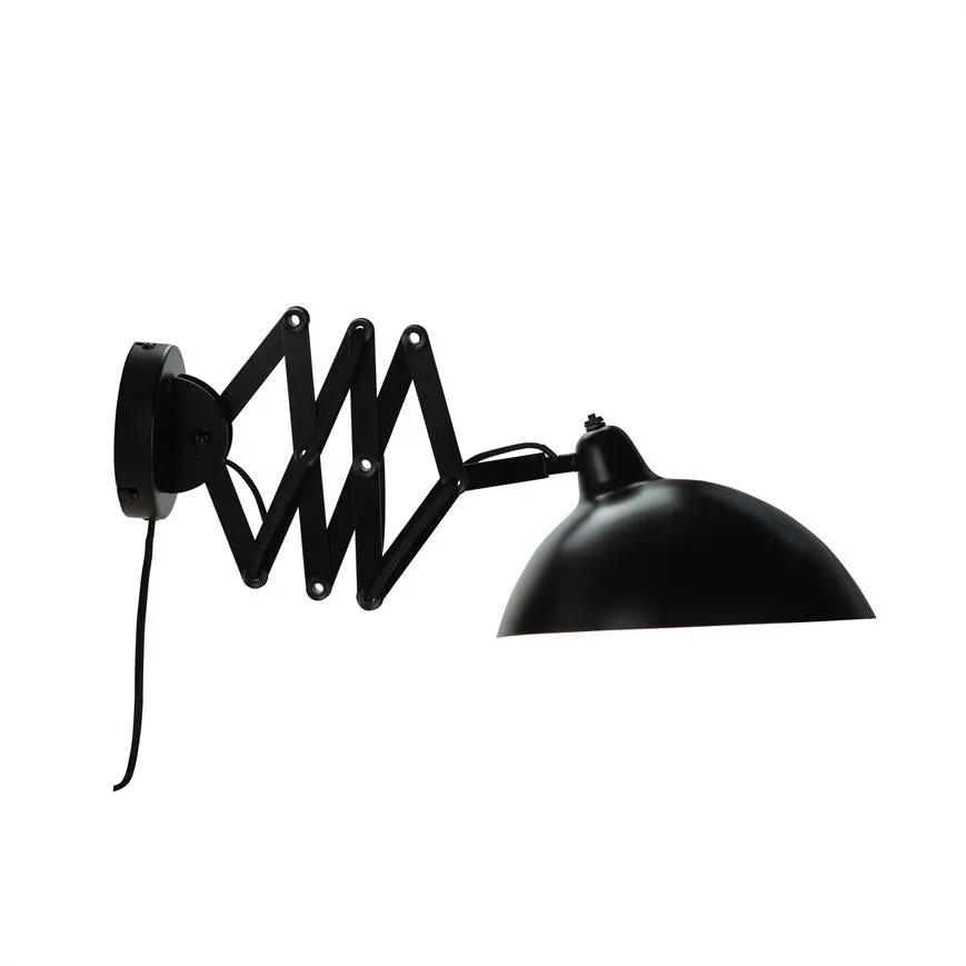 Dyberg Larsen Futura vegglampe foldearm sort