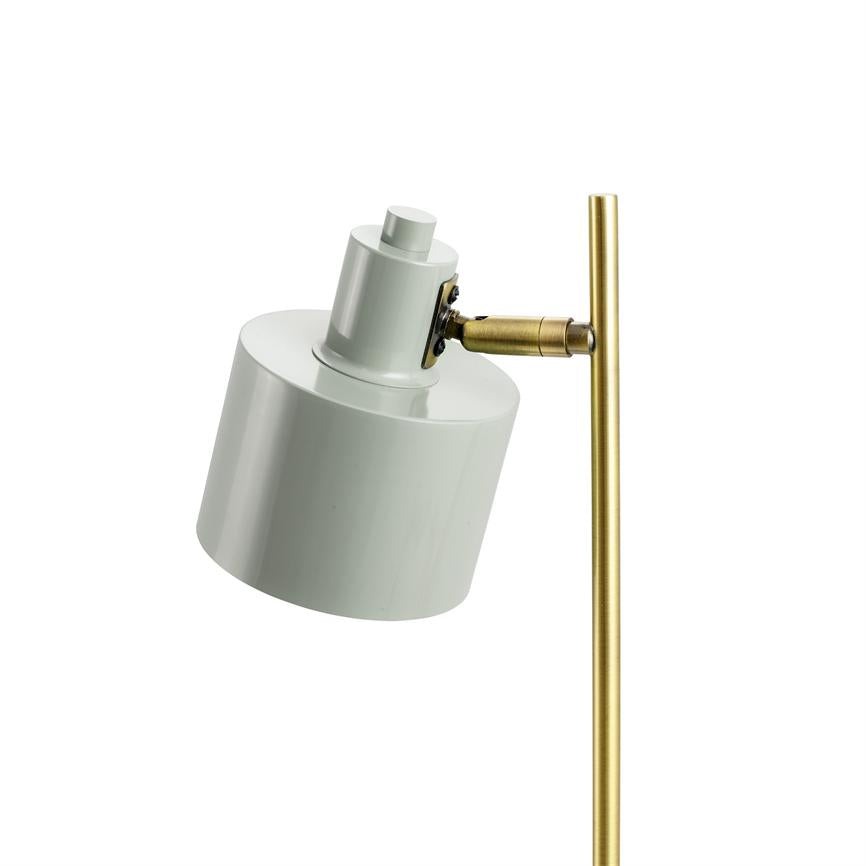 Dyberg Larsen Ocean bordlampe oliv/messing justerbar
