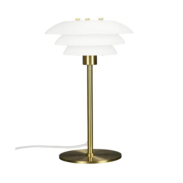 Dyberg Larsen DL20 bordlampe opal messing eksklusiv
