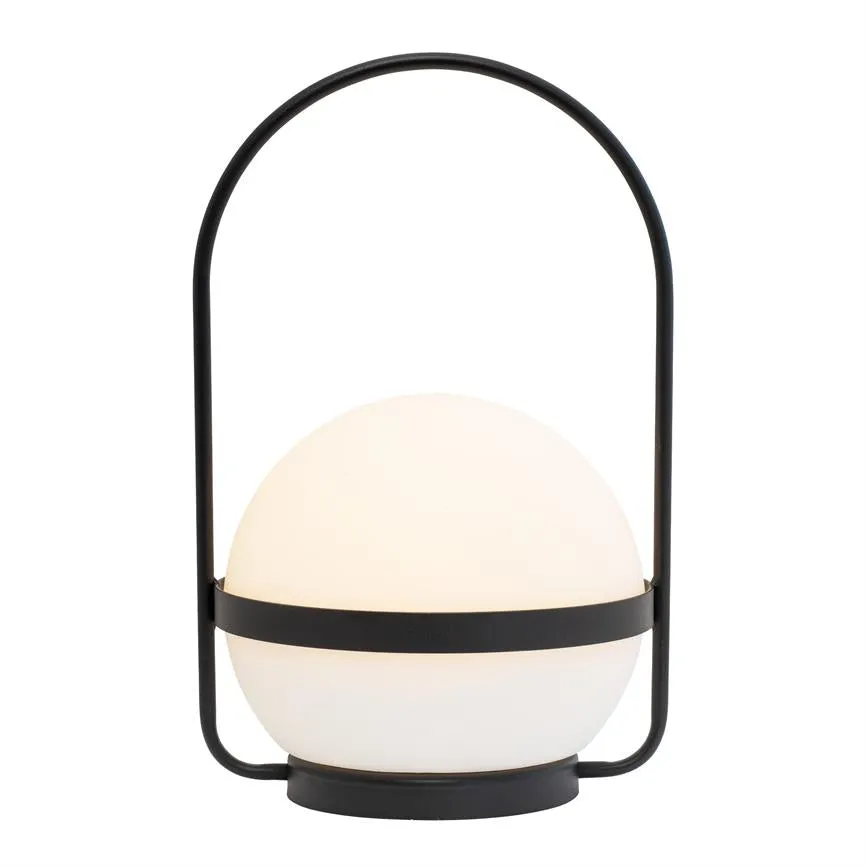 Dyberg Larsen Summer Solar bordlampe Ø20 svart